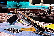 Stainless Steel Desert Eagle 50 Caliber Semi-Automatic AFTER Chrome-Like Metal Polishing and Buffing Services / Restoration Services - Stainless Steel Polishing