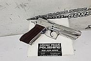 Jericho 941 9MM Stainless Steel Gun AFTER Chrome-Like Metal Polishing and Buffing Services / Restoration Services - Stainless Steel Polishing - Gun Polishing 