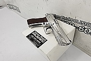 Jericho 941 9MM Stainless Steel Gun AFTER Chrome-Like Metal Polishing and Buffing Services / Restoration Services - Stainless Steel Polishing - Gun Polishing 