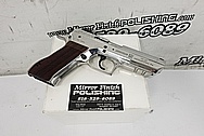 Jericho 941 9MM Stainless Steel Gun AFTER Chrome-Like Metal Polishing and Buffing Services / Restoration Services - Stainless Steel Polishing - Gun Polishing 