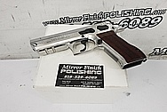 Jericho 941 9MM Stainless Steel Gun AFTER Chrome-Like Metal Polishing and Buffing Services / Restoration Services - Stainless Steel Polishing - Gun Polishing 