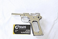 Stainless Steel Colt Gold Cup Trophy Gun AFTER Chrome-Like Metal Polishing and Buffing Services / Restoration Services