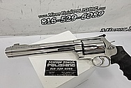 Smith and Wesson S&W 500 Magnum Revolver Gun AFTER Chrome-Like Metal Polishing and Buffing Services - Stainless Steel Polishing - Gun Polishing
