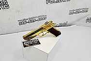 Desert Eagle 50 Caliber & Jericho J941 F9 9mm Stainless Steel Semi - Auto Gun / Pistol Project AFTER Chrome-Like Metal Polishing and Buffing Services - Stainless Steel Polishing - Gun Polishing - Custom Gold Look Coating - Titanium Nitride Coating