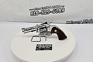 Colt Python .357 Magnum Stainless Steel Gun Parts AFTER Chrome-Like Metal Polishing and Buffing Services - Stainless Steel Polishing - Gun Polishing