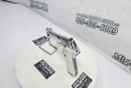 Beretta 92FS Stainless Steel Gun AFTER Chrome-Like Metal Polishing - - Gun Polishing Services - Stainless Steel Polishing Services