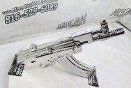 Micro Draco Romanian AK-47 Gun / Firearm AFTER Chrome-Like Metal Polishing - Aluminum Polishing - Gun / Firearm Polishing