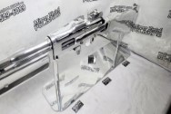 WWII Browning 30 Cal Bar 1918 Aluminum Gun Cutaway Model AFTER Chrome-Like Metal Polishing - Aluminum Polishing - Gun Polishing- Aluminum Polishing Service