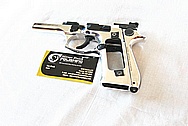 Stainless Steel Beretta M9 Gun Frame AFTER Chrome-Like Metal Polishing and Buffing Services / Restoration Services