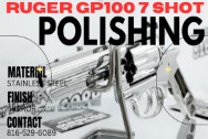 Ruger GP100 .357 Magnum 7 Shot Stainless Steel Gun / Revolver AFTER Chrome-Like Metal Polishing | Gun Polishing | Stainless Steel Polishing Services