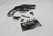 Stainless Steel Smith & Wesson S&W Model 66 Revolver Handgun AFTER Chrome-Like Metal Polishing and Buffing Services / Restoration Services