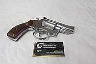 Stainless Steel Smith & Wesson S&W Model 66 Revolver Handgun AFTER Chrome-Like Metal Polishing and Buffing Services / Restoration Services