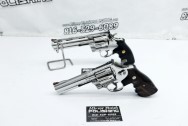 Colt Anaconda .44 Magnum & Ruger 629 Classic .44 Magnum Stainless Steel Guns / Revolvers AFTER Chrome-Like Metal Polishing | Gun Polishing | Stainless Steel Polishing Services