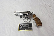 Stainless Steel Smith & Wesson S&W Model 66 Revolver Handgun AFTER Chrome-Like Metal Polishing and Buffing Services / Restoration Services