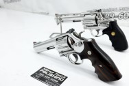 Colt Anaconda .44 Magnum & Ruger 629 Classic .44 Magnum Stainless Steel Guns / Revolvers AFTER Chrome-Like Metal Polishing | Gun Polishing | Stainless Steel Polishing Services