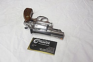 Stainless Steel Smith & Wesson S&W Model 66 Revolver Handgun AFTER Chrome-Like Metal Polishing and Buffing Services / Restoration Services