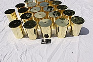 U.S. Military Howitzer 105 mm Brass Round AFTER Chrome-Like Metal Polishing and Buffing Services