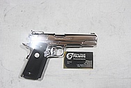 Colt Gold Cup Trophy 1911 .45 Auto Stainless Steel Gun Parts AFTER Chrome-Like Metal Polishing and Buffing Services / Restoration Services 