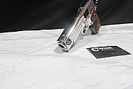 Sig Sauer C3 Grip Laser 1911 .45 Auto Stainless Steel / Aluminum Frame Gun Parts AFTER Chrome-Like Metal Polishing and Buffing Services / Restoration Services 