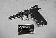 Beretta 92 Gun Frame AFTER Chrome-Like Metal Polishing and Buffing Services / Restoration Services