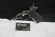 Beretta 92 Gun Frame AFTER Chrome-Like Metal Polishing and Buffing Services / Restoration Services