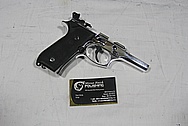 Beretta 92 Gun Frame AFTER Chrome-Like Metal Polishing and Buffing Services / Restoration Services