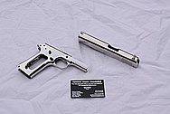 Colt 1911 Steel Handgun AFTER Chrome-Like Metal Polishing and Buffing Services