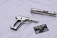Colt 1911 Steel Handgun AFTER Chrome-Like Metal Polishing and Buffing Services