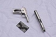Colt 1911 Steel Handgun AFTER Chrome-Like Metal Polishing and Buffing Services