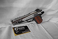 Stainless Steel Smith & Wesson .45 Auto Gun / Pistol AFTER Chrome-Like Metal Polishing and Buffing Services / Restoration Services 
