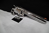 Stainless Steel Python Revolver .357 Magnum Gun AFTER Chrome-Like Metal Polishing and Buffing Services / Restoration Services