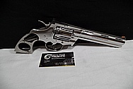 Stainless Steel Python Revolver .357 Magnum Gun AFTER Chrome-Like Metal Polishing and Buffing Services / Restoration Services