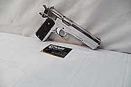 Colts Government Model 1911 .45 Caliber Automatic Gun / Pistol AFTER Chrome-Like Metal Polishing and Buffing Services / Restoration Service