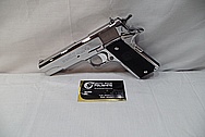 Colts Government Model 1911 .45 Caliber Automatic Gun / Pistol AFTER Chrome-Like Metal Polishing and Buffing Services / Restoration Service