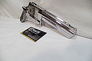 Stainless steel .357 Magnum Ruger GP 100 Gun / Pistol AFTER Chrome-Like Metal Polishing and Buffing Services / Restoration Service