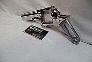 Stainless steel .357 Magnum Ruger GP 100 Gun / Pistol AFTER Chrome-Like Metal Polishing and Buffing Services / Restoration Service