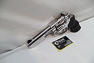 Stainless steel .357 Magnum Ruger GP 100 Gun / Pistol AFTER Chrome-Like Metal Polishing and Buffing Services / Restoration Service