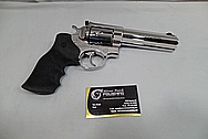 Stainless steel .357 Magnum Ruger GP 100 Gun / Pistol AFTER Chrome-Like Metal Polishing and Buffing Services / Restoration Service