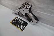 Colt MKIV 1911 Series 80 Stainless Steel Semi - Automatic Gun AFTER Chrome-Like Metal Polishing and Buffing Services / Restoration Service