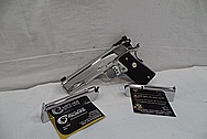 Colt Gold Cup Trophy 1911 Stainless Steel Semi - Automatic Gun AFTER Chrome-Like Metal Polishing and Buffing Services / Restoration Service