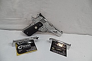 Colt Gold Cup Trophy 1911 Stainless Steel Semi - Automatic Gun AFTER Chrome-Like Metal Polishing and Buffing Services / Restoration Service