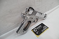 Colt Commander 1911 Stainless Steel Semi - Automatic Gun AFTER Chrome-Like Metal Polishing and Buffing Services / Restoration Service