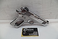 Colt Commander 1911 Stainless Steel Semi - Automatic Gun AFTER Chrome-Like Metal Polishing and Buffing Services / Restoration Service