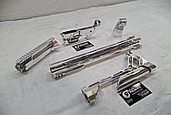 Cobalt Kinetics Aluminum AR-15 Gun Parts AFTER Chrome-Like Metal Polishing and Buffing Services / Restoration Service