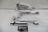 Cobalt Kinetics Aluminum AR-15 Gun Parts AFTER Chrome-Like Metal Polishing and Buffing Services / Restoration Service