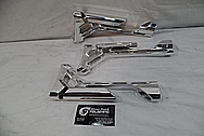 Cobalt Kinetics Aluminum AR-15 Gun Parts AFTER Chrome-Like Metal Polishing and Buffing Services / Restoration Service