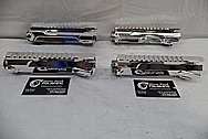 Cobalt Kinetics Aluminum AR-15 Gun Parts AFTER Chrome-Like Metal Polishing and Buffing Services / Restoration Service