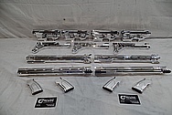 Cobalt Kinetics Aluminum AR-15 Gun Parts AFTER Chrome-Like Metal Polishing and Buffing Services / Restoration Service