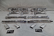 Cobalt Kinetics Aluminum AR-15 Gun Parts AFTER Chrome-Like Metal Polishing and Buffing Services / Restoration Service