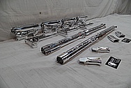 Cobalt Kinetics Aluminum AR-15 Gun Parts AFTER Chrome-Like Metal Polishing and Buffing Services / Restoration Service